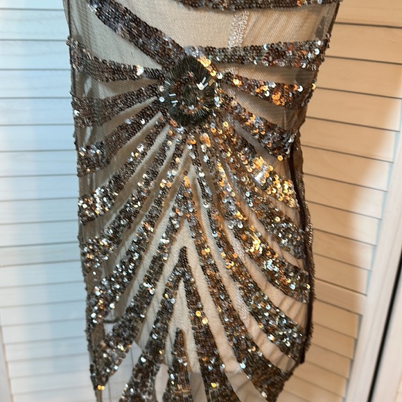 Sony Wardrobe Department Daring Sexy Sequin Mini Dress or Glam Swim Coverup - Picture 10 of 16